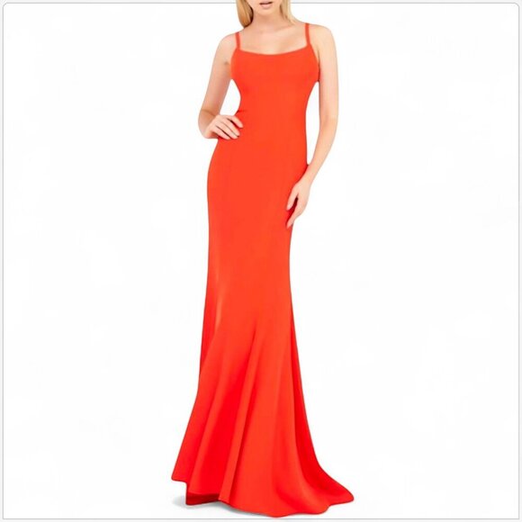Ieena Mac Duggal Cayenne 25402I Gown Dress Trumpet Train Formal Event NEW NWT 6 - Picture 1 of 6